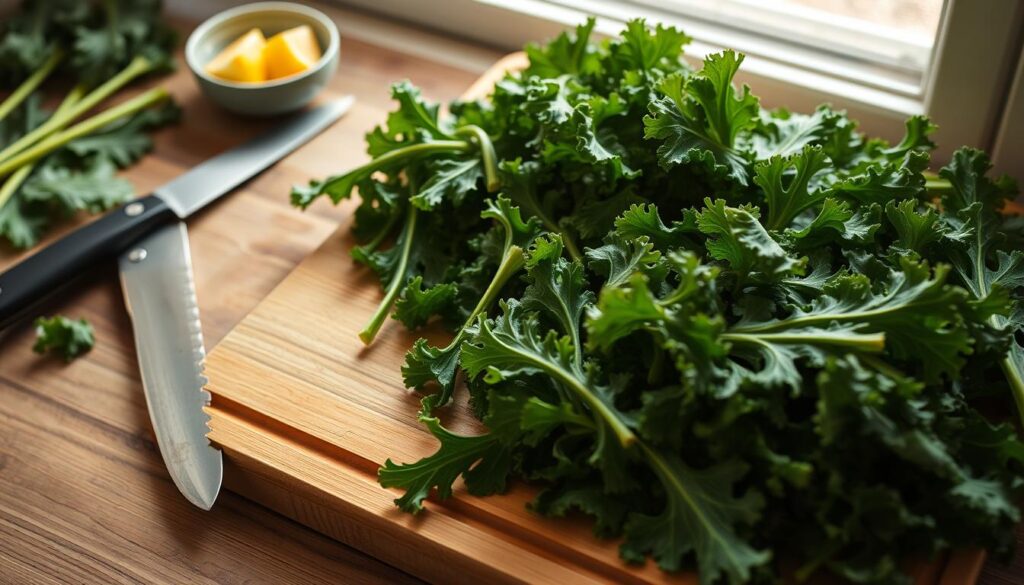 kale salad preparation