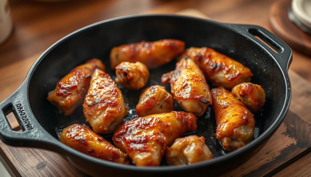 pan-frying boneless chicken wings